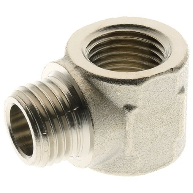 MESSING VERNIKKELD TEE BSP MALE/FEMALE -  BLOKNIPPEL  - Copy