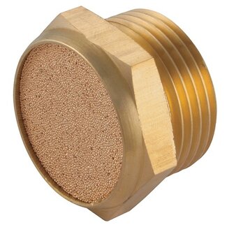 KELMK GELUIDSDEMPERS - MESSING - INSCHROEFDEMPER - SINTERBRONS