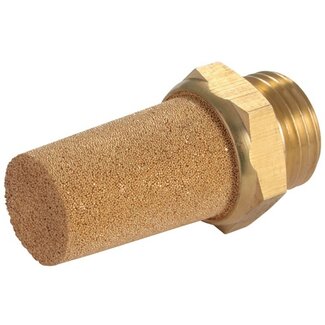KELMK GELUIDSDEMPERS - MESSING - INSCHROEFDEMPER - SINTERBRONS  -  ZESKANT