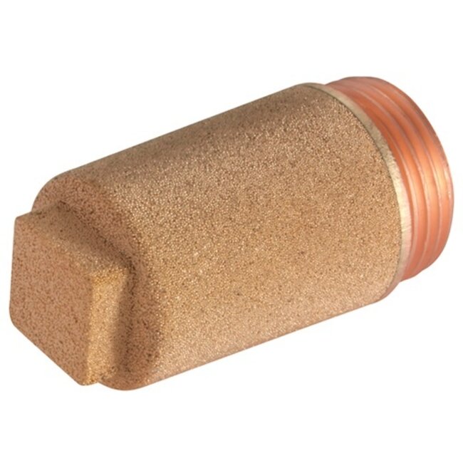 GELUIDSDEMPERS - MESSING - INSCHROEFDEMPER - SINTERBRONS - VIERKANTE KOP