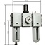 FUTURA - REGEL UNIT - 3-DELIG - SERIE 4- 3/4'' & 1''