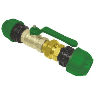 AluSic INSTEEKKOPPELING 3-DELIG MET KOGELKRAAN AluSic INSTEEKKOPPELING 3-DELIG MET KOGELKRAAN