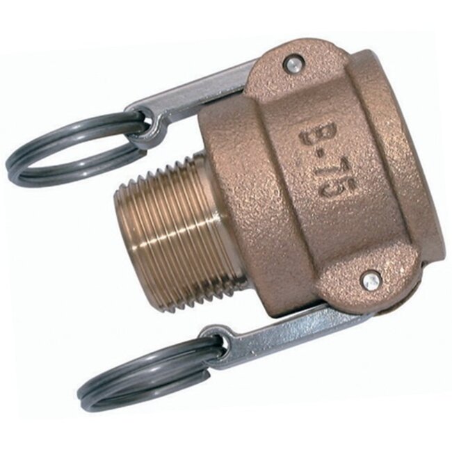 CAM & GROOVE KOPPELING - BSP Male Type B - MESSING