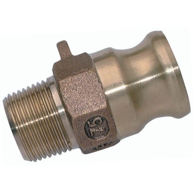 CAM & GROOVE PLUG - BSP Male Type F - MESSING