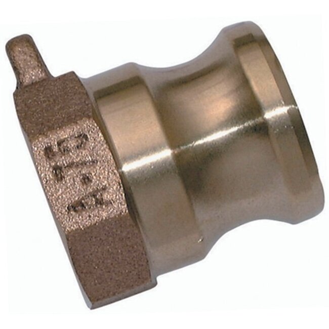 CAM & GROOVE PLUG - BSP Female Type A - MESSING