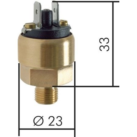 PROFI-PRODUCT DRUKSCHAKELAAR - KLEINE VORM - 1/8'' - NORMALLY OPEN