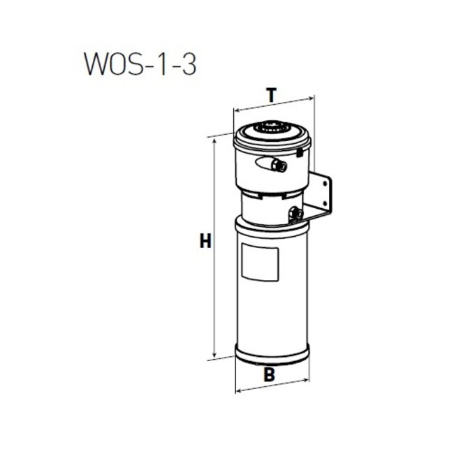 Olie-/waterafscheider voor condensaat WOS-1