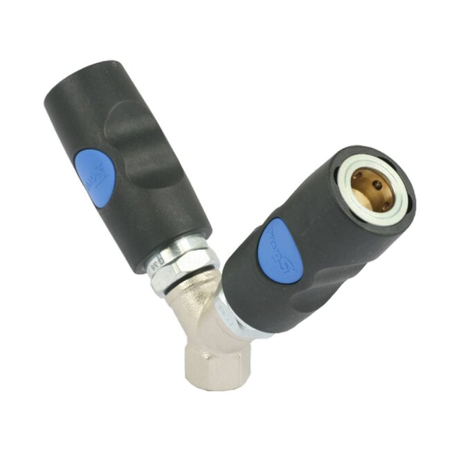 SNELKOPPELING BLAUW ISI08 Y-STUK MET BINNEN DRAAD