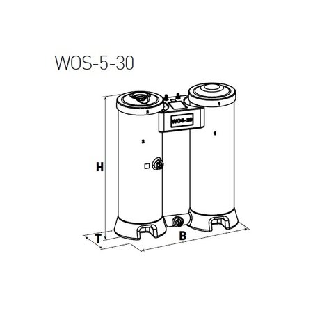 COMPRAG Olie-/waterafscheider voor condensaat WOS-5