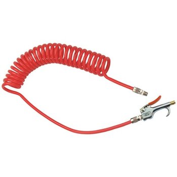 PU spiraalslang met blaaspistool