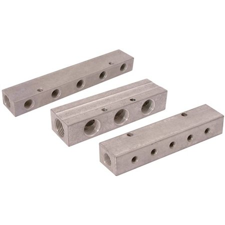 AIR-PRO AIR-PRO - Enkel verdeelblok - aluminium - 1/2'' Inlaat - 3/8'' uitgang