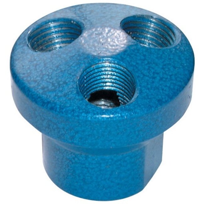 AIR-PRO - Manifold - aluminium - 3 uitgangen - 1/4'' BSP female