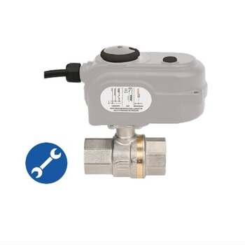 Elektrisch bediende kogelkraan-actuator