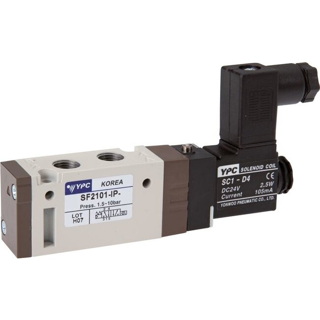 5/2 weg magneetventiel 1/4'' - Impulsklep