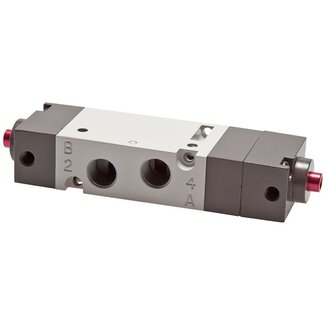 YPC 5/3-weg pneumatisch ventiel 1/8" - Middenpositie gesloten