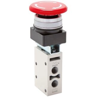 YPC 3/2 weg Noodstopknop 1/8''