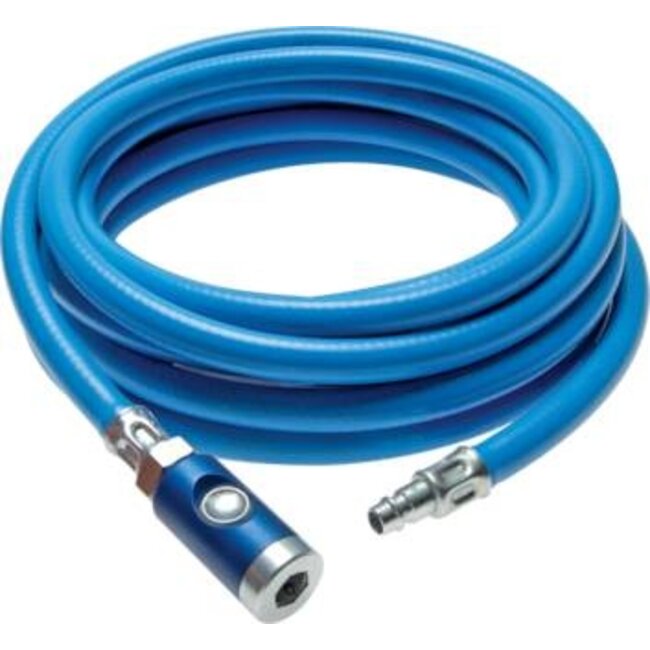 PVC-PERSLUCHTSLANG  | GEMONTEERD Euro profiel Drukknop | 20 meter