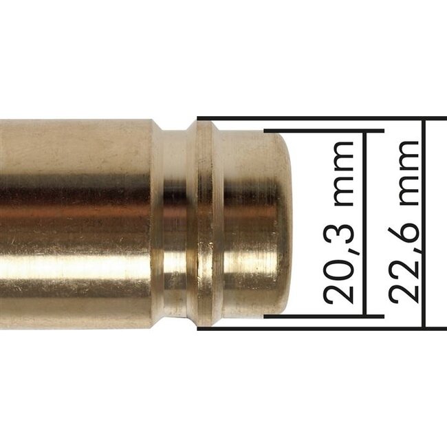 Snelkoppeling NW15 | Messing | BU-draad | 5000 l/min