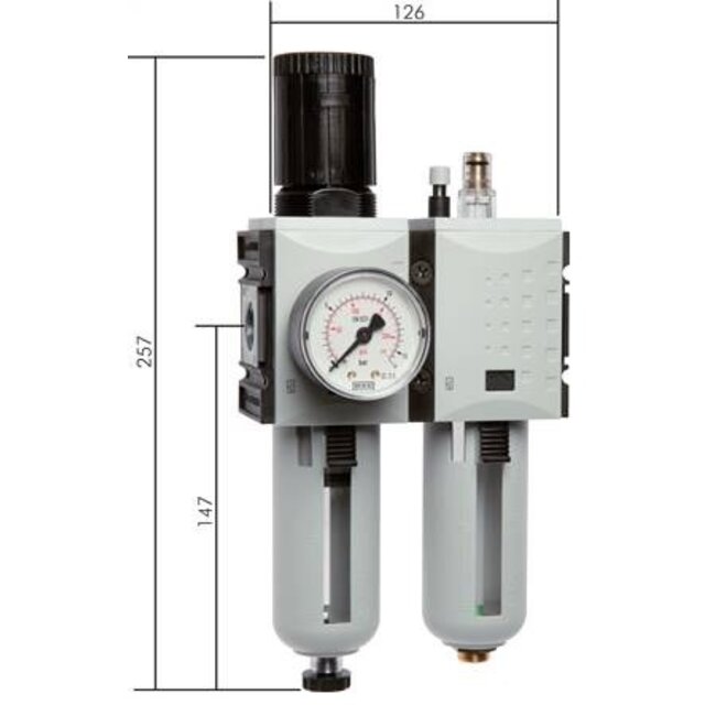 FUTURA - REGEL UNIT - 2-DELIG - SERIE 2- 3/8'' & 1/2'' - AUTO