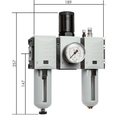 KNOCKS FUTURA - REGEL UNIT - 3-DELIG - SERIE 2- 3/8'' & 1/2'' - AUTO