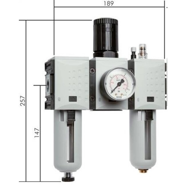 FUTURA - REGEL UNIT - 3-DELIG - SERIE 2- 3/8'' & 1/2'' - AUTO