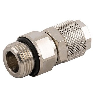 AIGNEP AIGNEP - opsteekkoppeling - messing vernikkeld - rechte inschroef-koppeling - BSPP male met O-ring - draaibaar