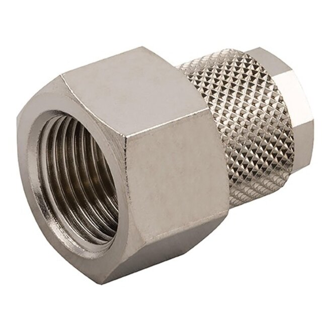 AIGNEP - opsteekkoppeling - messing vernikkeld - rechte opschroef-koppeling - BSP female