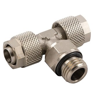 AIGNEP AIGNEP - opsteekkoppeling - messing vernikkeld -  Tee inschroef - BSPP male met O-ring  - draaibaar