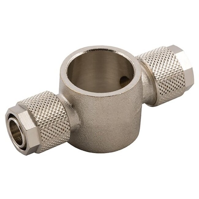 AIGNEP - opsteekkoppeling - messing vernikkeld -  banjohuis - dubbel