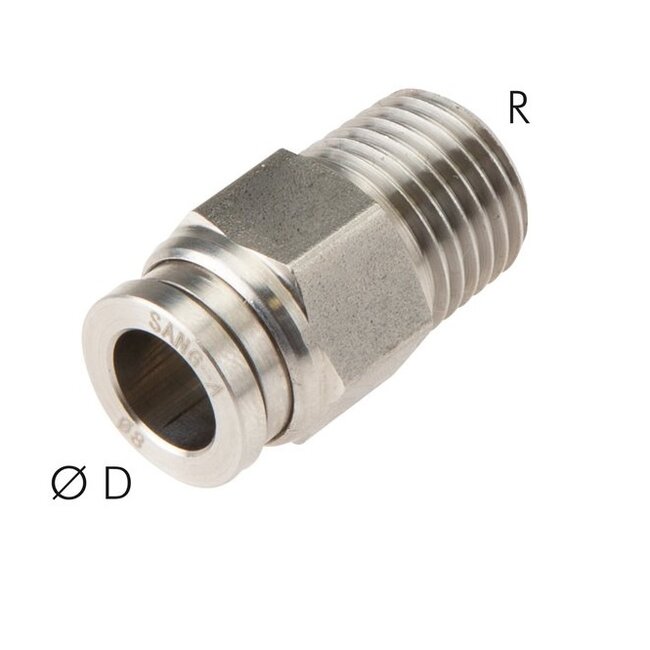 RVS  PUSH-IN  RECHTE INSCHROEF