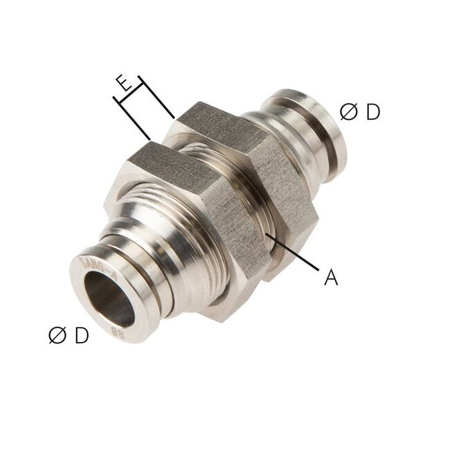 RVS  PUSH-IN  SCHOTDOORVOER INSTEEK