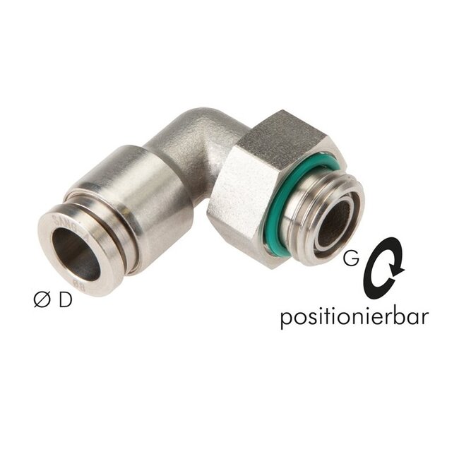 RVS  PUSH-IN  HAAKSE INSCHROEF MET O-RING