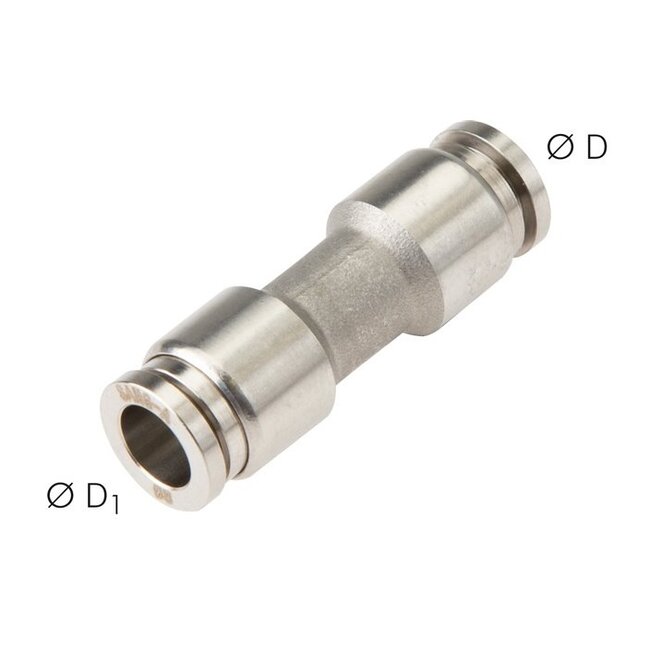 RVS  PUSH-IN  INSTEEK KOPPELING