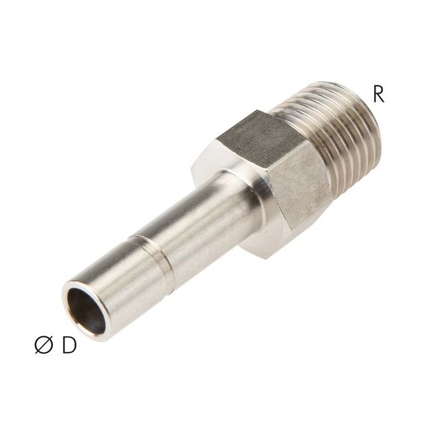 RVS  PUSH-IN  INSCHROEF STEELNIPPEL