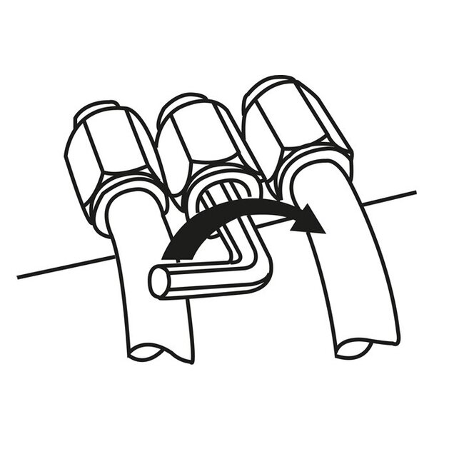 RVS  PUSH-IN  RECHTE INSCHROEF NPT-DRAAD