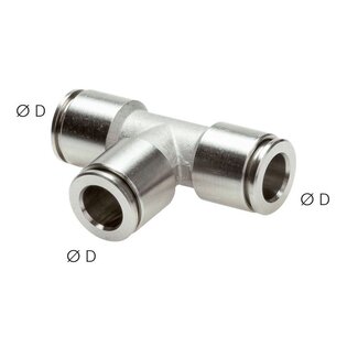 PROFI-PRODUCT RVS  PUSH-IN  T-STUK INSTEEK