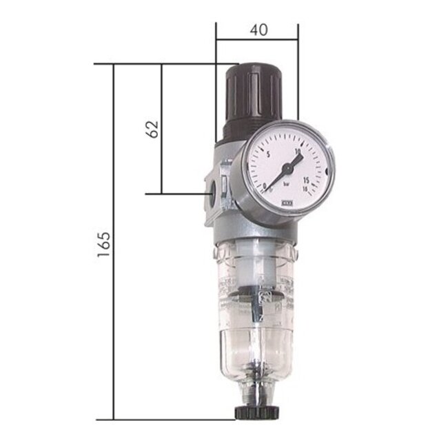 FILTER/DRUKREGELAAR | BV-0 | 1.450 L/MIN.