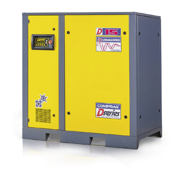 FREQUENTIEGEREGELDE SCHROEFCOMPRESSOREN DV15-Serie tot 2,3 m³/min.