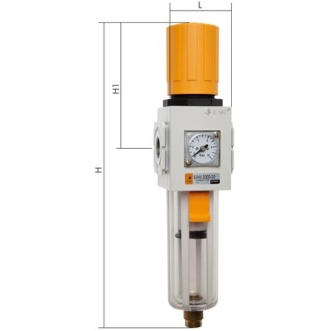 E·MC® - ECO-LINE - FILTERREGELAAR - SERIES 2  - 1/4''   - 900 L/min