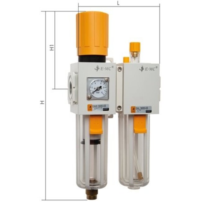 E·MC® - ECO-LINE - REGEL UNIT - 2 DELIG - SERIES  2 - 1/4''   -  800 L/min