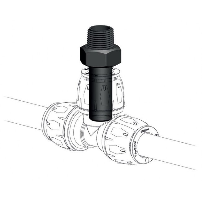 VERLOOPSTUK R238 MET BU-SCHROEFDRAAD