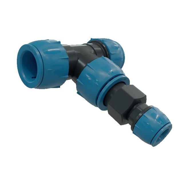 INSTEEKKOPPELING T-STUK VERLOOP