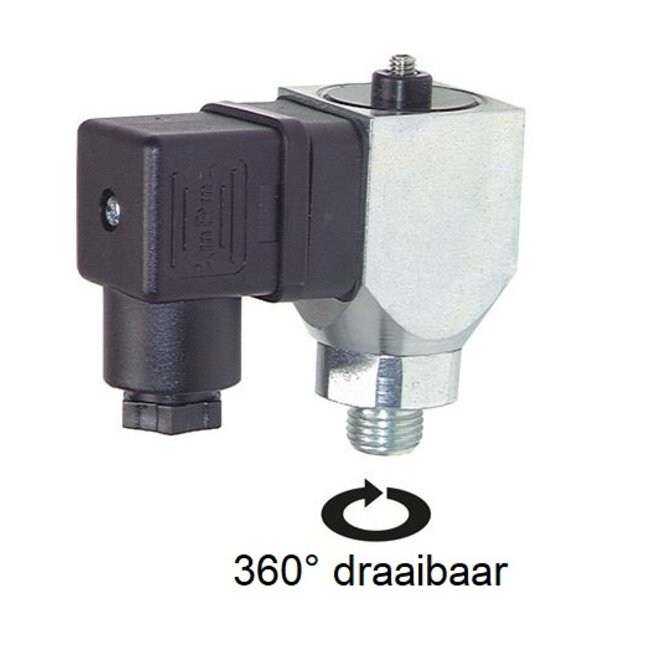 Drukschakelaar draaibaar 360º tot 200 bar