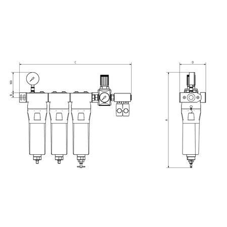 KSI ECOCLEAN ADEM- / VERFSPUIT LUCHTFILTER PFU3