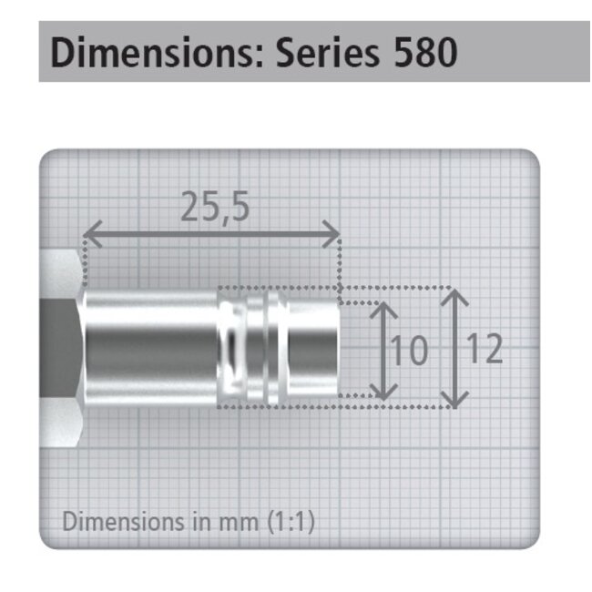 JWL INSTEEKNIPPEL STAAL VERZINKT - Ademlucht  - Slangpilaar