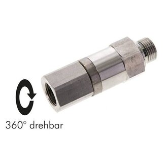 PROFI-PRODUCT DRAAIBARE DOORVOER RVS tot 500 bar