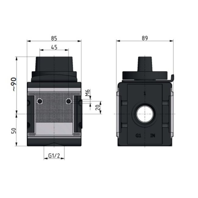 KOGELAFSLUITER BV4 - MET ONTLUCHTING