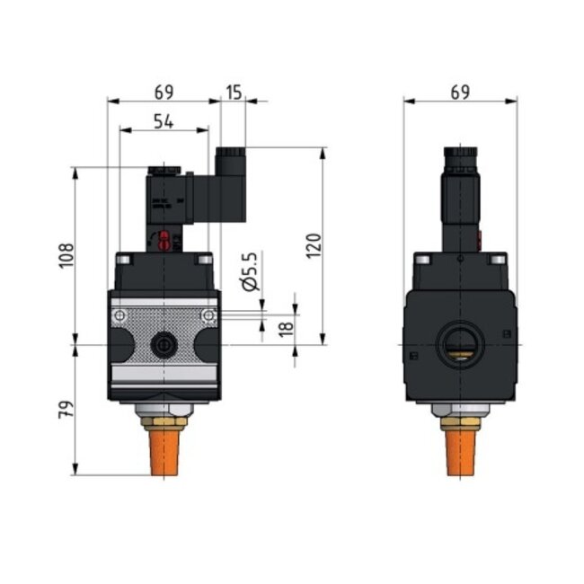3/2 VENTIEL ELEKTRISCH | NC|  BV2