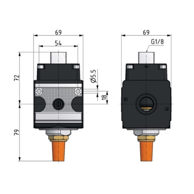 3/2 VENTIEL PNEUMATISCH | NC|  BV2