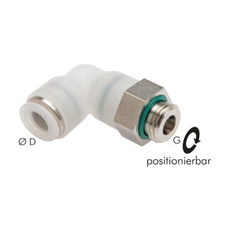 Sang-A PVDF  PUSH-IN  HAAKSE INSCHROEF MET O-RING